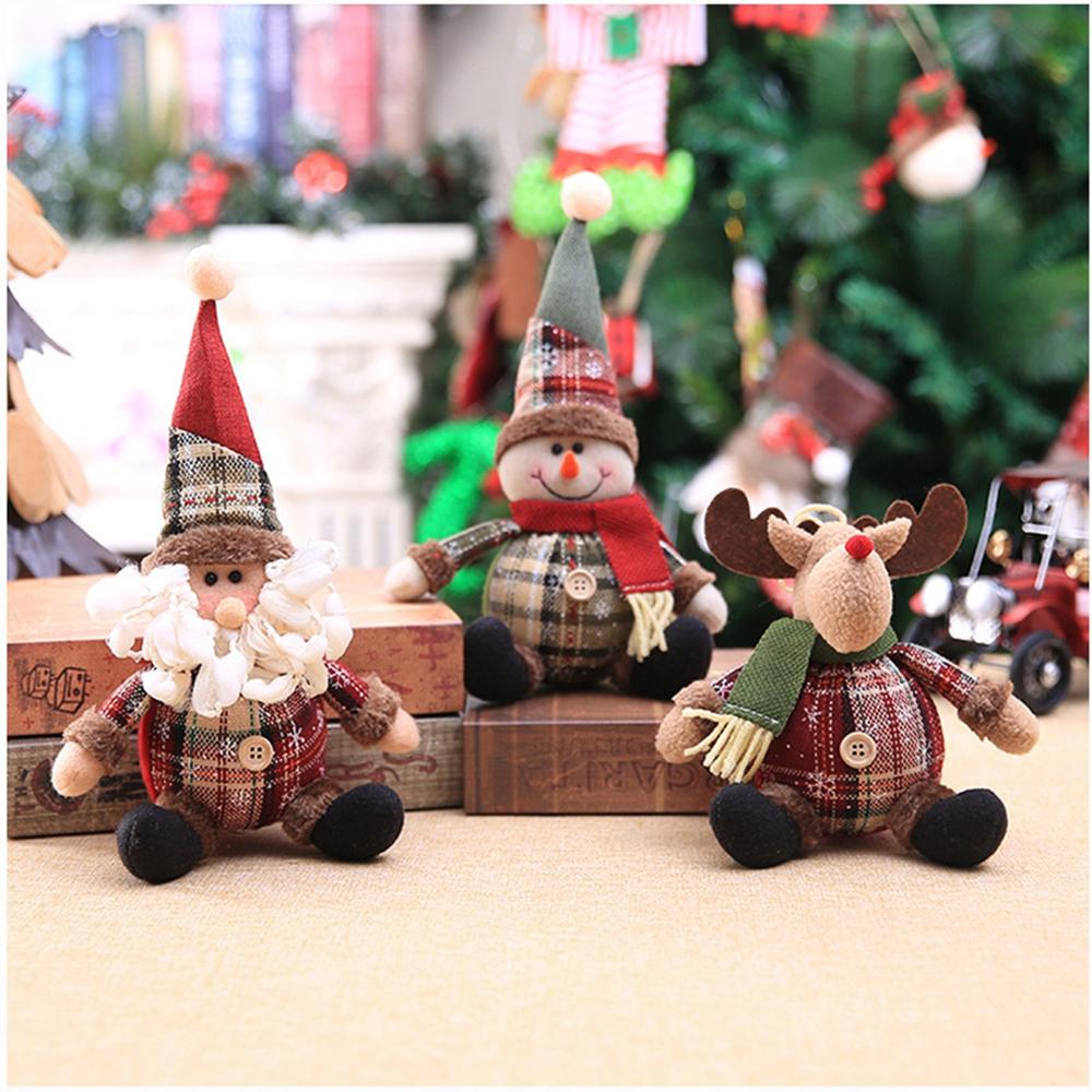 Snowman Doll Merry Chirstmas Decor for Home Table