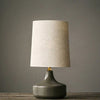Grey table lamp with lampshade