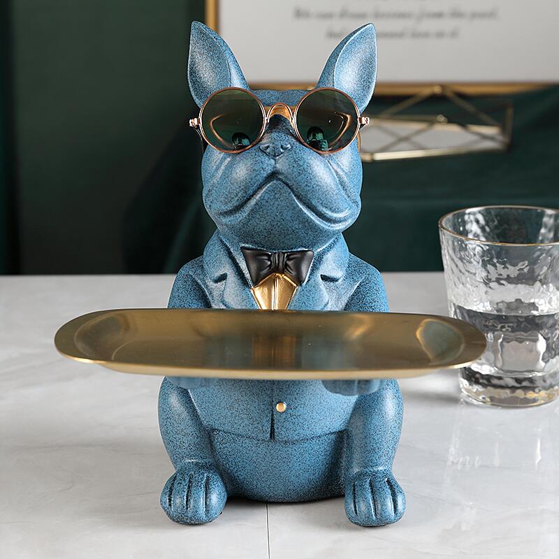 Cool Bulldog Statue For Table Decoration