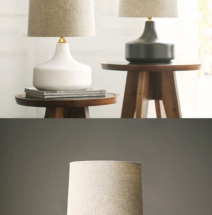 decoration ceramic table lamp with lampshade
