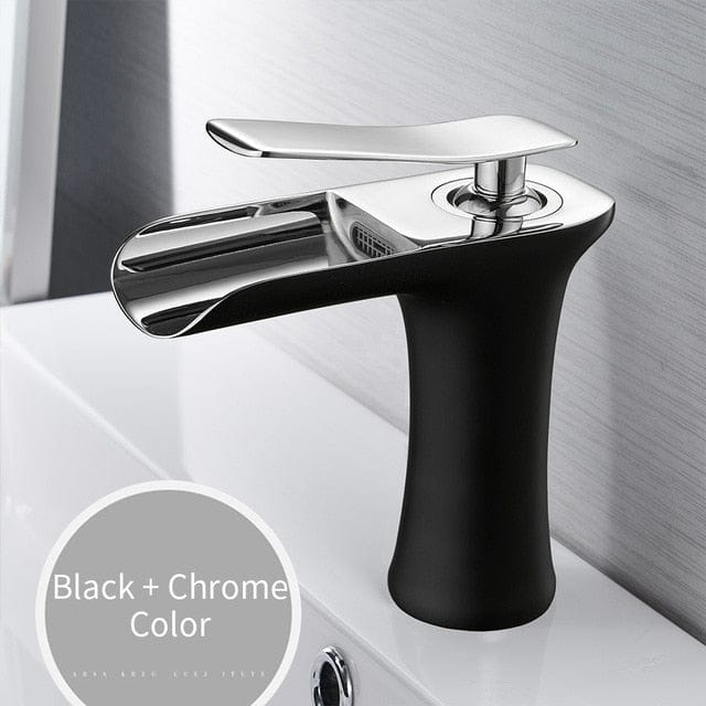 Black + Chrome Color Modern Faucet