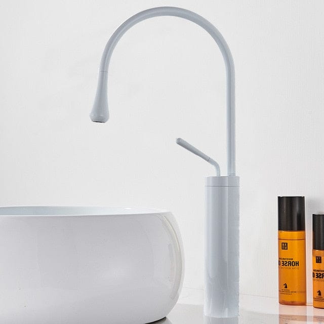 White Basin Faucet-1