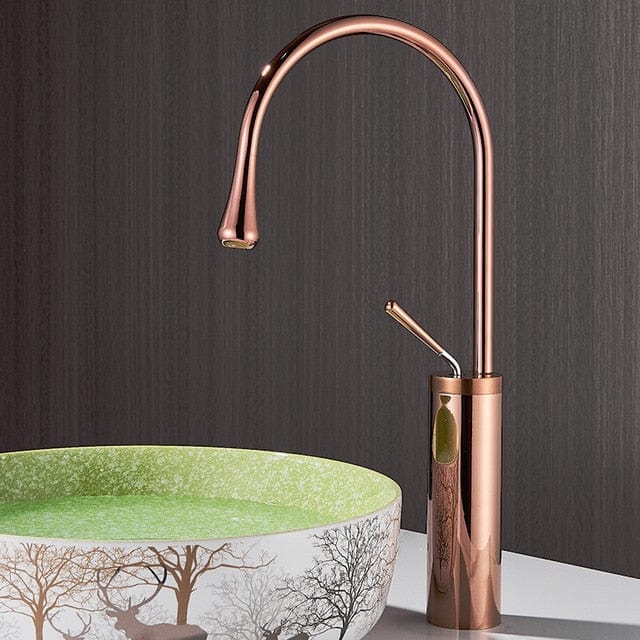 Brushed Golden Basin Faucet - Premium  from 𝐵𝑒𝓈𝓉 𝒟𝑒𝒸𝑜𝓇𝓏 - Just $23.56! Shop now at 𝐵𝑒𝓈𝓉 𝒟𝑒𝒸𝑜𝓇𝓏