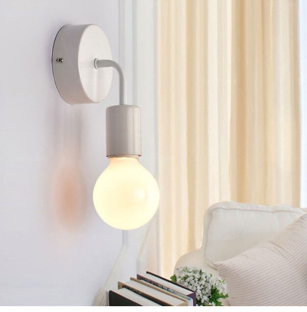 Decorative Wall Lamp with Wooden Holder - 1