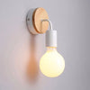 Decorative Wall Lamp with Wooden Holder - 3