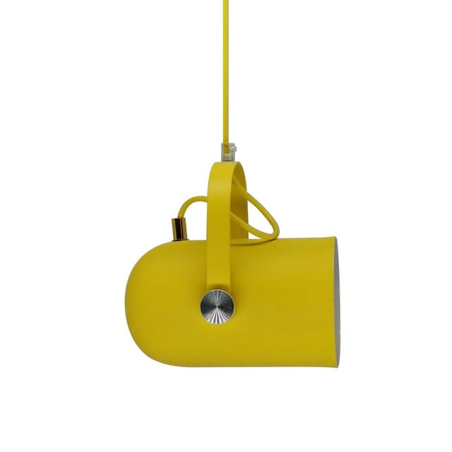 yellow Nordic Angled Drop Light