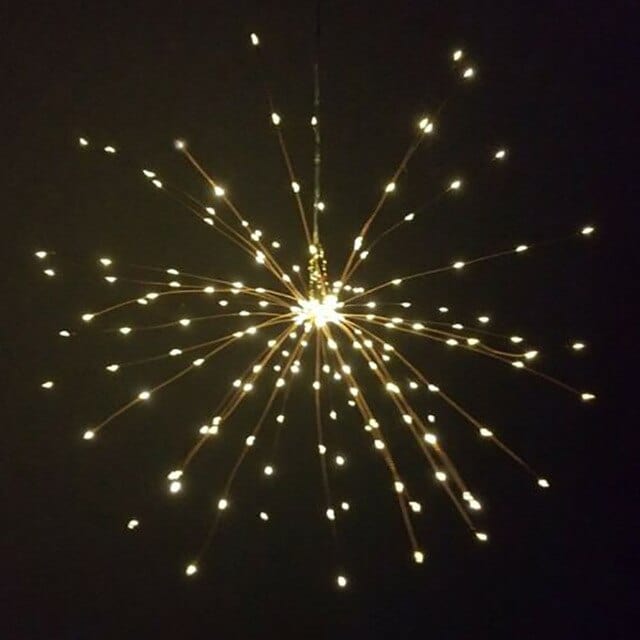 Starburst  hanging warm light