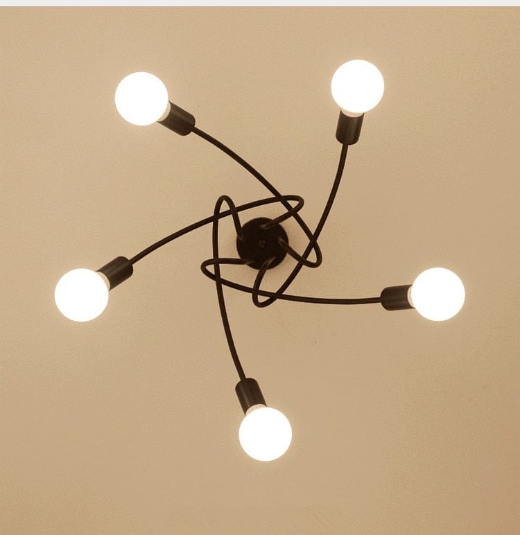 Creative ceiling light with 5 heads