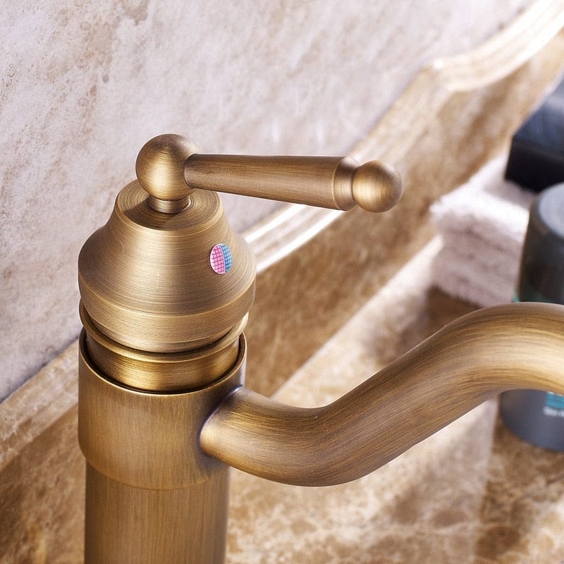 Antique Brass Bathroom Basin Faucet - Premium  from 𝐵𝑒𝓈𝓉 𝒟𝑒𝒸𝑜𝓇𝓏 - Just $56.23! Shop now at 𝐵𝑒𝓈𝓉 𝒟𝑒𝒸𝑜𝓇𝓏