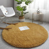 Load image into Gallery viewer, Khaki Round Fluffy Carpet