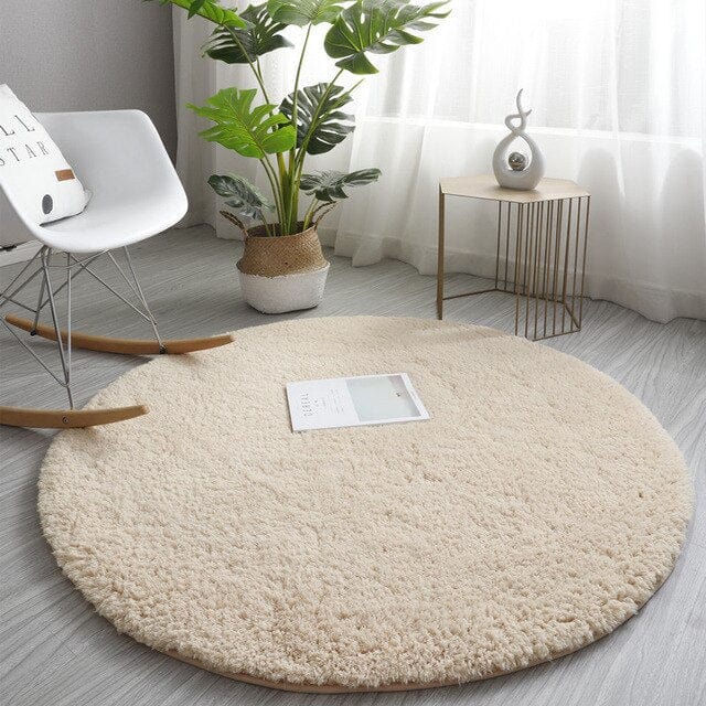 Round Fluffy Carpet