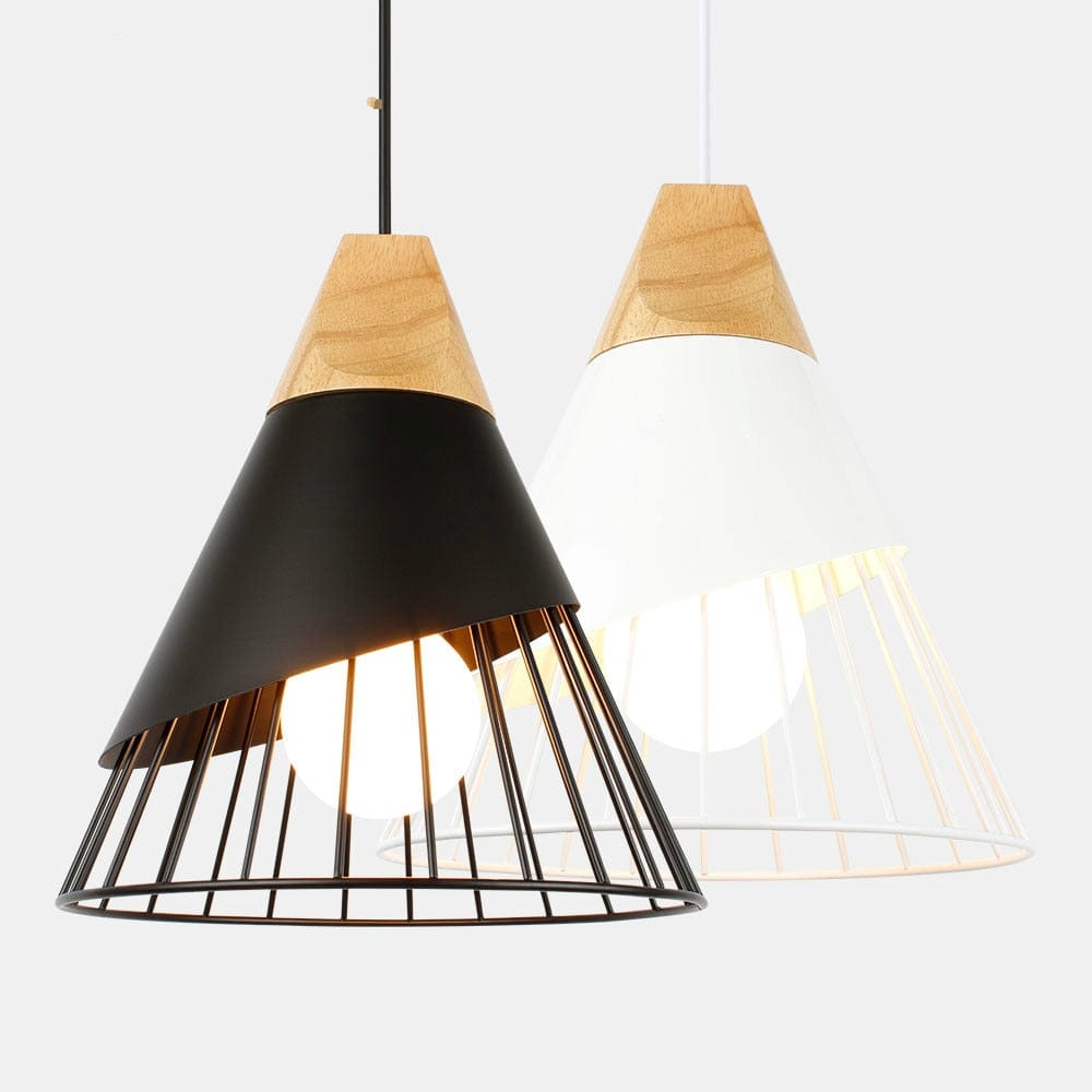 Wooden Base Metal Cage Nordic Lamp - Premium  from 𝐵𝑒𝓈𝓉 𝒟𝑒𝒸𝑜𝓇𝓏 - Just $44.57! Shop now at 𝐵𝑒𝓈𝓉 𝒟𝑒𝒸𝑜𝓇𝓏