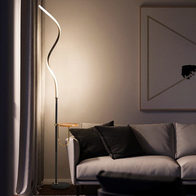 Twisted Floor Lamp guest room