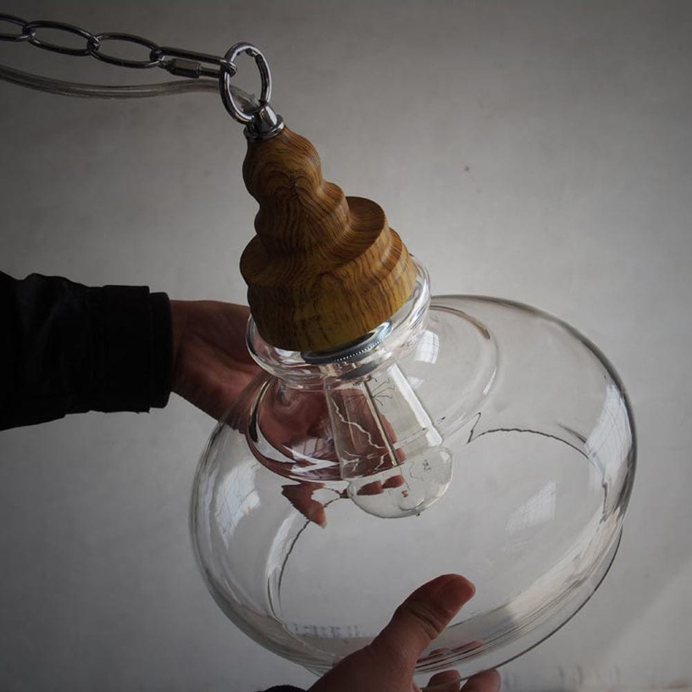 Person Hold Antique Hanging Light-3