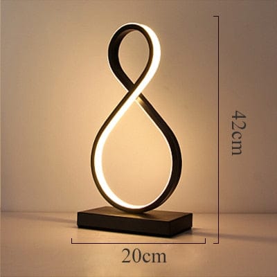 Dimension of Modern Led Table Lamp