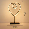 Load image into Gallery viewer, Dimensions of Heart Shape Led Table Lamp