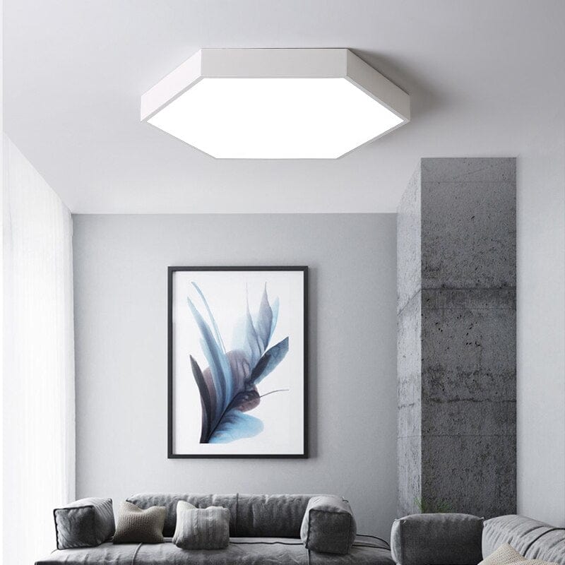 Modern LED hexagon ceiling light