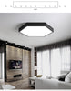 Load image into Gallery viewer, Modern LED hexagon ceiling light with black chrome